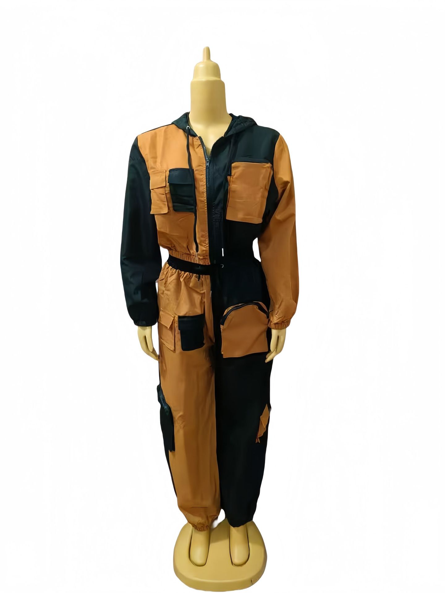 Women Double-piece hooded Top and trousers Casual Two Piece Set