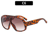 Women large frame retro sunglasses sun protection sunglasses