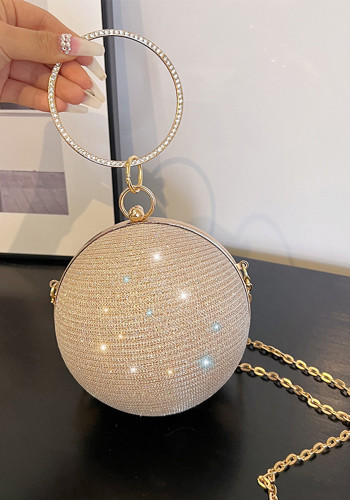 Women ball handbag crossbody chain small bag evening bag mini lipstick bag