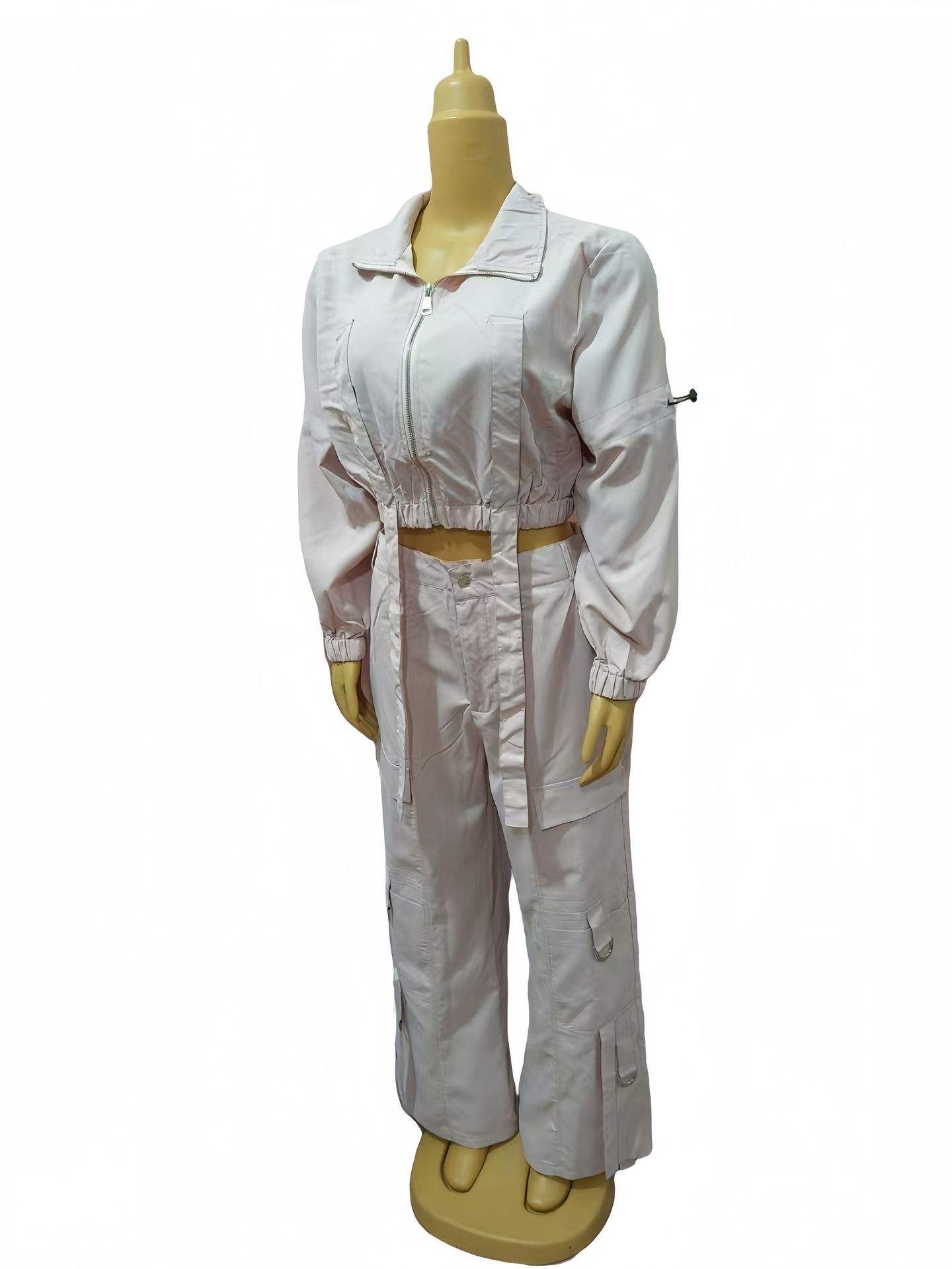 African Women Soid Casual Top and trousers Two Piece Set