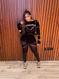 Women autumn long-sleeved hollow sexy Jumpsuit