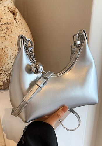 Women Pu-Leather bell shoulder crossbody bag