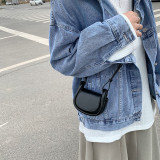 Women summer textured shoulder crossbody bag handbag mini bag