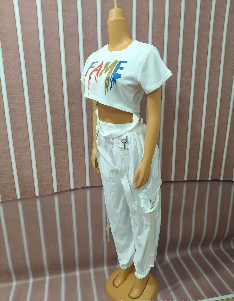 Plus Size African Women Top and trousers Two Piece Set