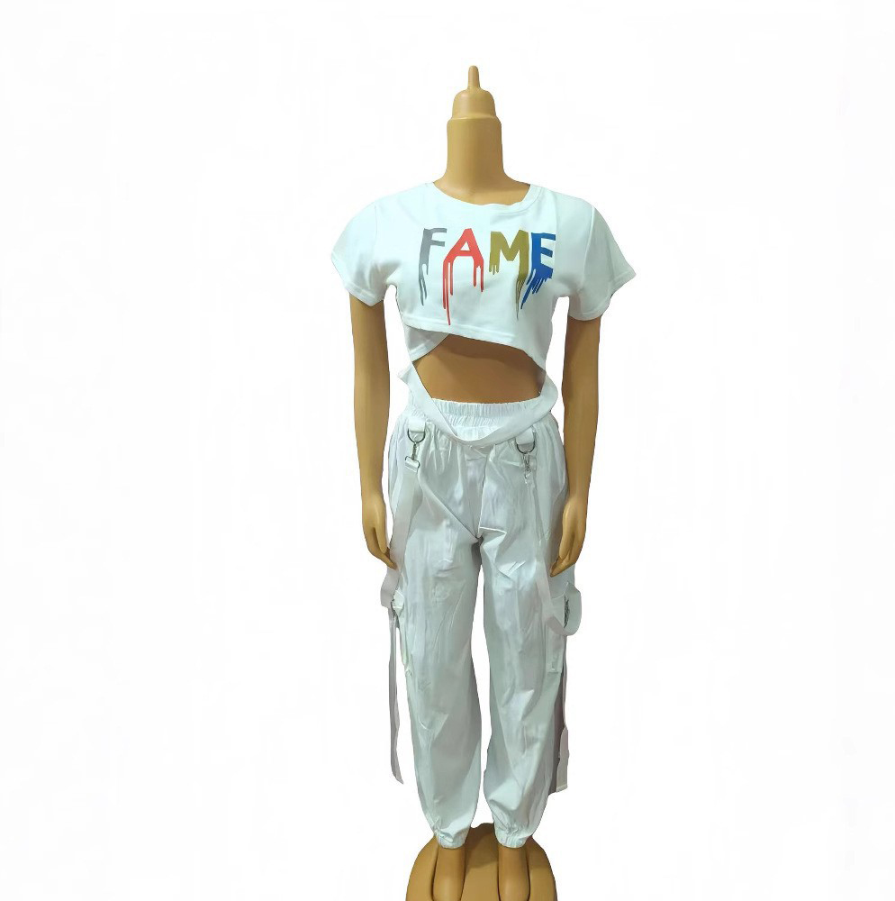 Plus Size African Women Top and trousers Two Piece Set