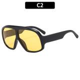 Women large frame retro sunglasses sun protection sunglasses