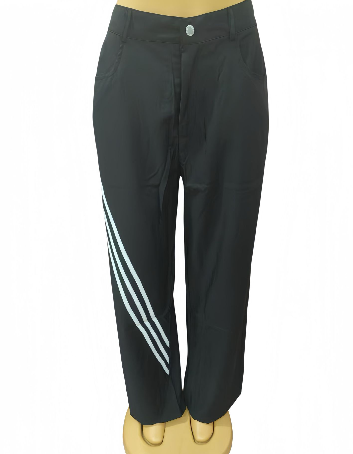 Women Twill color matching Casual Top and trousers Two Piece Set