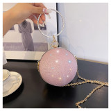 Women ball handbag crossbody chain small bag evening bag mini lipstick bag