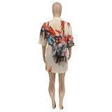 Women Printed Casual Short Sleeve Summer Shirt