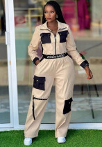 African Women Top and Cargo trousers Casual Two Piece Set African Women Top and Cargo trousers Casual Two Piece Set