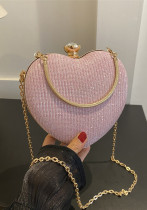 Women Heart Print chain handbag single shoulder crossbody small bag Women Heart Print chain handbag single shoulder crossbody small bag