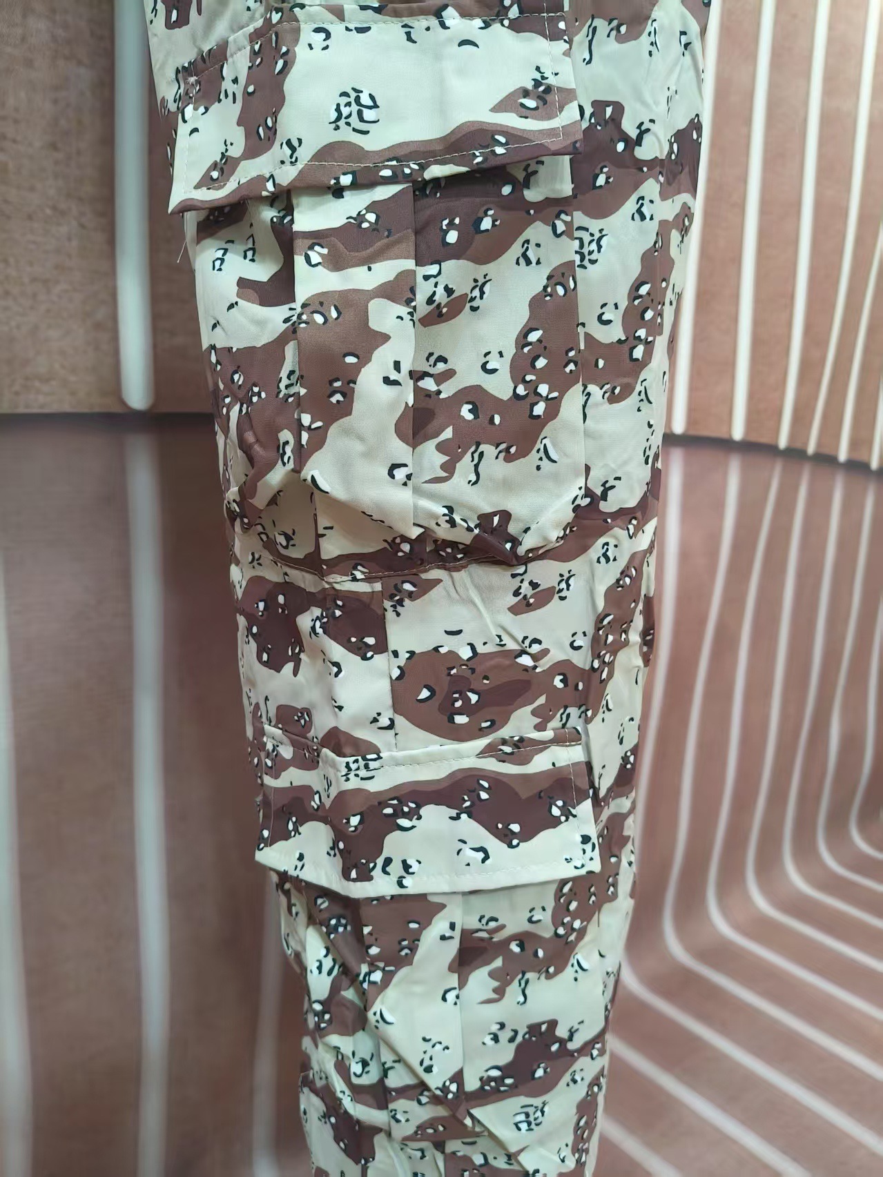 Women Plus Size Round Neck short-sleeved T-shirt camouflage trousers Casual sports Two Piece Set