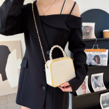 Women chain box shoulder bag crossbody bag