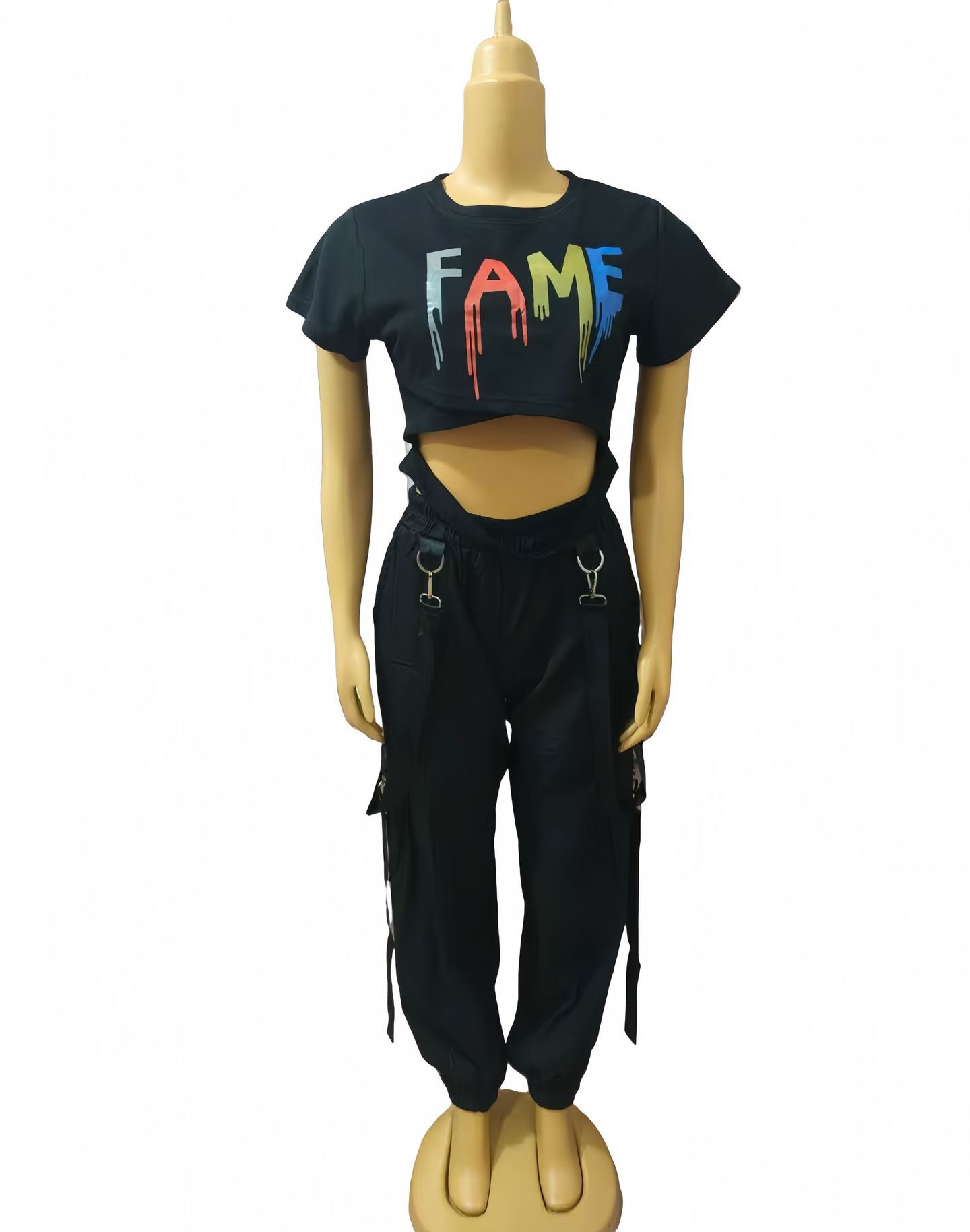 Plus Size African Women Top and trousers Two Piece Set