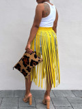 Punk Style Fringe Skirt