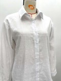 Africa Plus-Size Casual Solid Color Shirt and Shorts Two-Piece Set