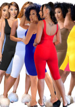 Tight-Fit Sports Jumpsuit for Gym