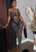 Strapless Hollow Out Jumpsuit