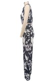 Casual Sleeveless Turn-Down Collar Top and Pants Two-Piece Set