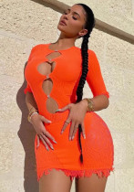 Lace Fringe Short Sleeve Summer Dress Lace Fringe Short Sleeve Summer Dress