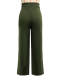 Women's Side Stripe High-Waist Straight Leg Casual Pants
