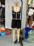 Lace Trim Vest & Shorts Summer Set