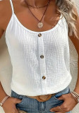 Women Summer Solid Casual Vest