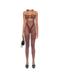 Strapless Hollow Out Jumpsuit
