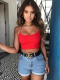 Women's Sexy Lace-Up Open Back Sleeveless Tank Top