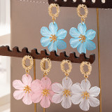 Women Acrylic Flower Earrings