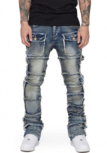 Men’s Stretch Denim Cargo Pants
