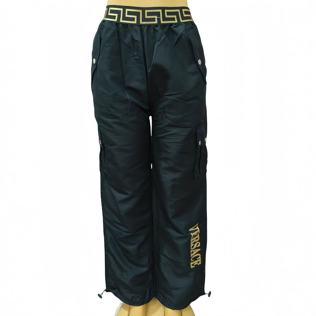 Plus Size Women Round Neck Top and Pant Casual Two-Piece Set