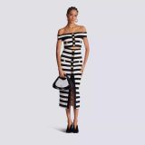 Women summer knitting sleeveless Strap Dress