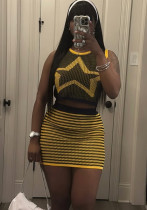 Summer Knit Tank Top Bodycon Skirt Set Summer Knit Tank Top Bodycon Skirt Set