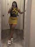 Summer Knit Tank Top Bodycon Skirt Set
