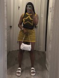 Summer Knit Tank Top Bodycon Skirt Set