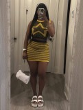 Summer Knit Tank Top Bodycon Skirt Set