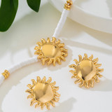Women Sunflower Earrings Necklace