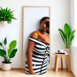 Women summer knitting sleeveless Strap Dress
