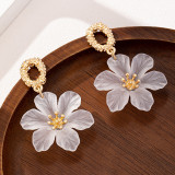 Women Acrylic Flower Earrings