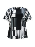 Women's Fashion Elegant Round Neck Short Sleeve Loose Casual Plus Size Two Piece Pants Set