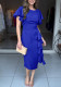 Women Multi-layered Ruffle Short Sleeve Dress