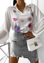 Women Floral Casual Top Women Floral Casual Top