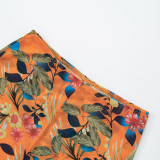 Women Sexy Rainforest Print Mesh Pants