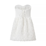 Women's Summer Casual Strapless Mini Dress