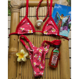 Sexy Floral Print Bikini Two-Piece Swimsuit Set for Women