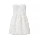 Women's Summer Casual Strapless Mini Dress