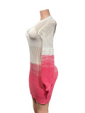 Women Autumn Hollow Knitting Style Beach Dress
