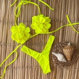 Floral Low-Rise Sexy Bikini Two-Piece Swimsuit