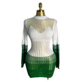Women Autumn Hollow Knitting Style Beach Dress